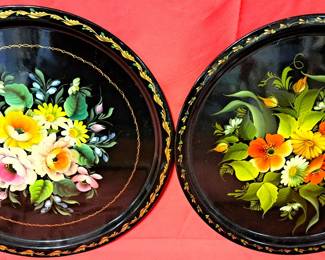 TOLE PAINTED TRAYS 