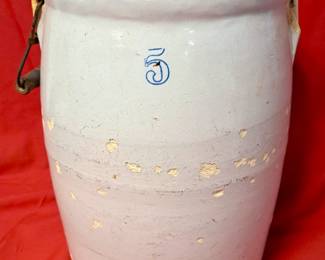 5 GALLON SALTGLAZED POTTERY 