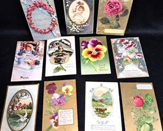 ANTIQUE POSTCARDS LOT