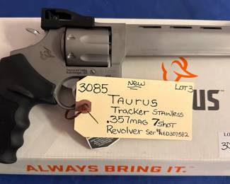 Taurus Tracker Stainless .357 mag 7 shot Revolver