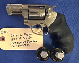 Sturm Ruger SP101 5 shot .38spcl Revolver