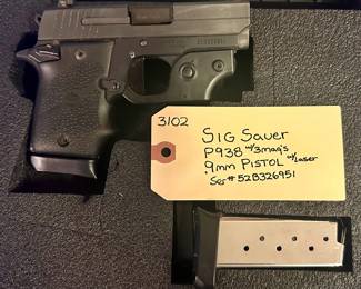 Sig Sauer P938 .9mm Pistol w/laser
