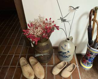 Blue Flowered jug sold