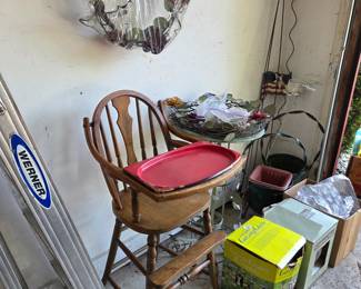 Antique high chair