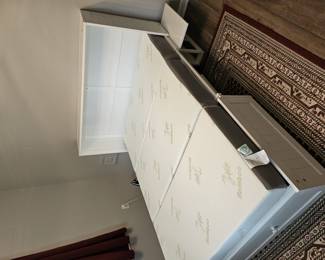Queen size murphy bed opened