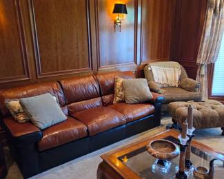 Leather sofa