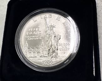 1986 Ellis Island Silver coin