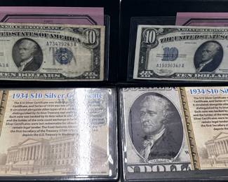 1934 $10 Silver Certificate