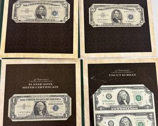Silver Certificates & uncut bills
