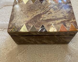 Hinged stone  box