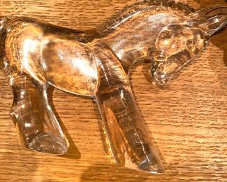 Kosta Boda glass donkey