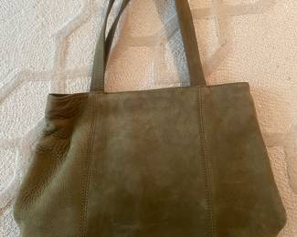 Vintage Coach suede handbag
