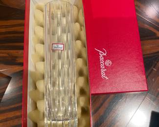 Baccarat vase NIB