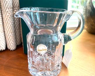 Crystal syrup pitcher/Neiman Marcus