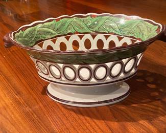 19th C. Spode reticulated fruit bowl