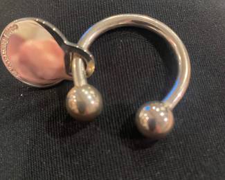 Tiffany keyring/ NIB (engraved tag "B"