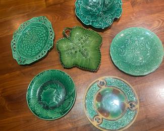 18th and 19th C. majolica plates