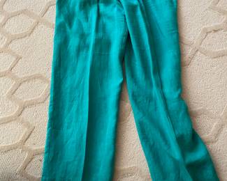 Eileen Fisher organic linen palazzo pants