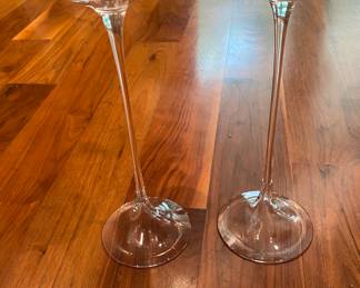 Modern Val St. Lambert candle holders