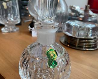 Waterford perfume bottle/unused