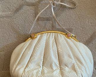 Judith Leiber snake skin bag/vintage