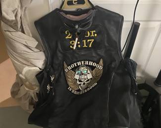 Bike vest and equipment and helmets 