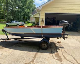 Early 1950’s McNeil boat works Scottsdale Ga wooden boat