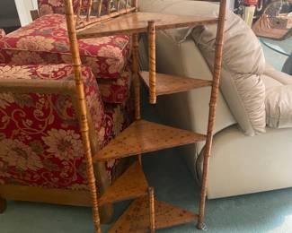 Bamboo corner shelf 