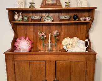 ANTIQUE PRIMITIVE STEP BACK DRY SINK