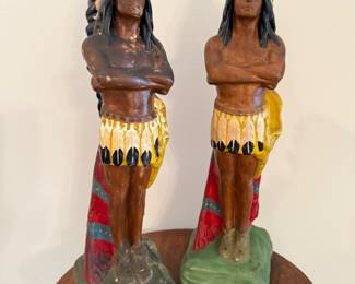 VINTAGE CHIEF CHALKWARE STATUES 