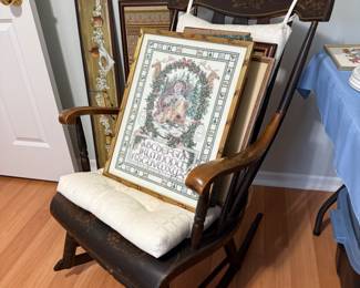 TONS OF HANDMADE CROSS-STITCH PICTURES AND SAMPLERS 