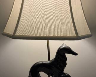 VINTAGE WOLFHOUND LAMP