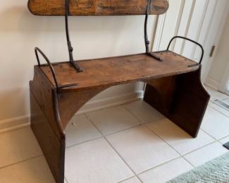 ANTIQUE BUCKBOARD WAGON BENCH SEAT 