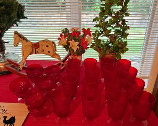 RUBY RED GLASSWARE