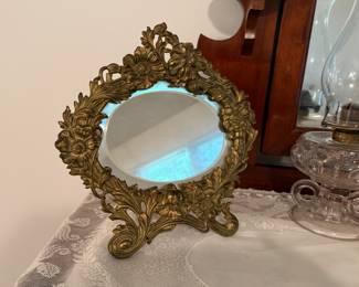 ANTIQUE FLORAL MIRROR