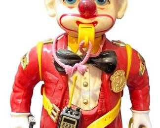 1989 Bumpn Benny Fireman Clown Toy