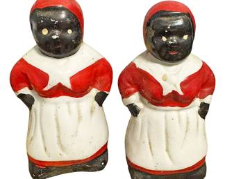 Black Americana Salt Pepper Shakers