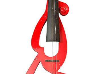 Red and Black Electric Violin