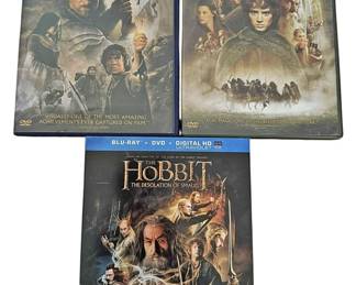 3 J.R.R. Tolkiens MiddleEarth Saga DVDs