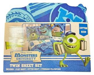 New Monsters University Twin Sheet Set