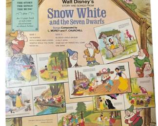 Snow White Vinyl Album Walt Disney