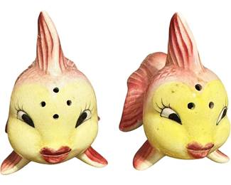 1950s Goldfish Salt and Pepper Shakers
