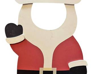 Christmas Santa Stand with Face Cutout
