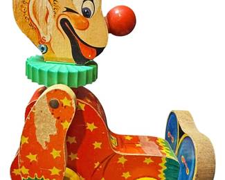 FisherPrice Squeaky the Clown Pull Toy