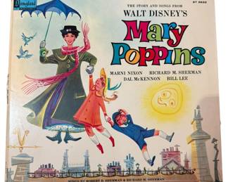 Mary Poppins Vinyl Record Walt Disney