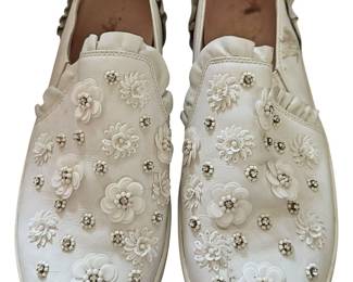 Kate Spade White Leather Louise Sneakers