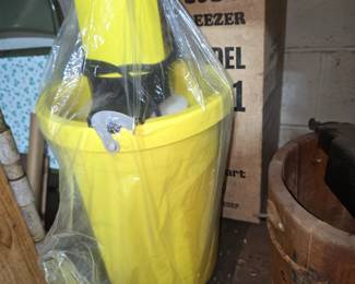 Vintage electric ice cream freezer 