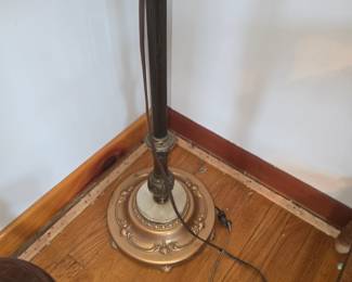 Marble base floor lamp