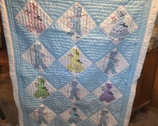 Flower girl baby quilt