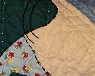 Close up of stitches 